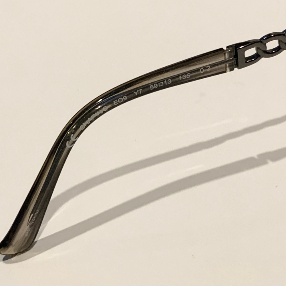 Juicy Couture Designer Aviator Sunglasses Purple Gun Metal Silver w/ Case OBO - Picture 8 of 10